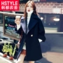Quần áo Handu 2018 mùa đông mới dành cho nữ phiên bản Hàn Quốc của áo khoác len mỏng lửng mỏng YQ7605 0930 - Áo Hàn Quốc áo khoác dạ dáng dài hàn quốc