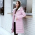 2018 mới áo khoác mùa đông phụ nữ phần dài chống mùa xuống bông pad mỏng kích thước lớn Hàn Quốc phiên bản bông áo khoác trùm đầu áo khoác áo phao nữ cao cấp Bông