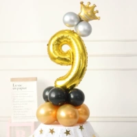 Золотой цифровой столб 9