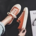 Những năm 1970 nhỏ giày vải màu cam bẩn nữ siêu lửa Phiên bản Hàn Quốc của mùa xuân mới sinh viên hoang dã ulzzang giày thể thao phụ nữ - Plimsolls giầy lười nữ Plimsolls