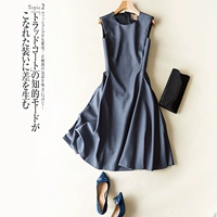 Классическая летняя японская импортная ткань, платье с рукавами без рукавов, по фигуре, облегающий крой