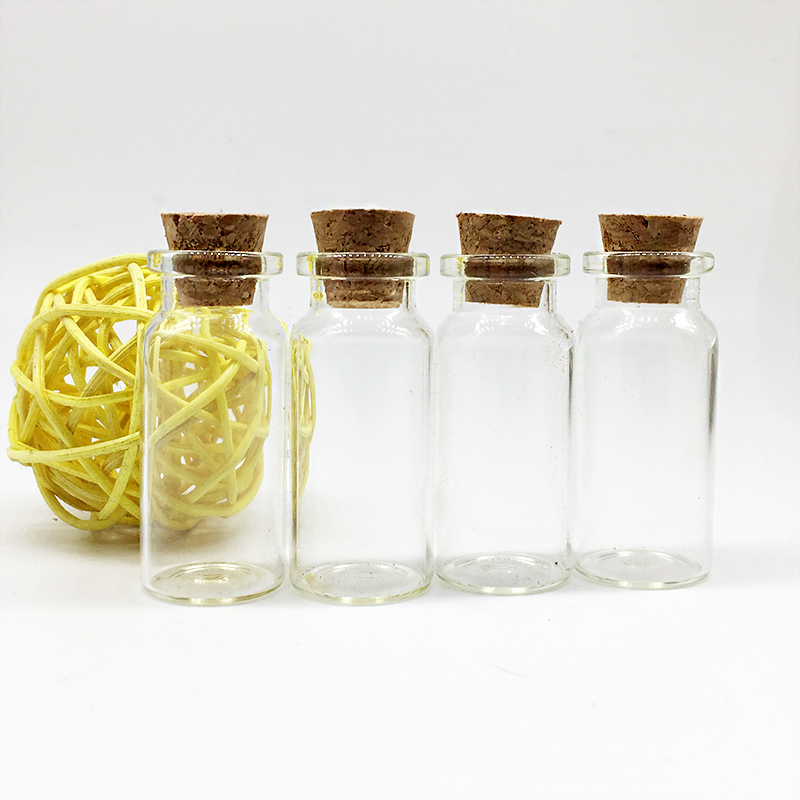 Bayonet & Height 5Cm & CorkAluminum cover Glass bottles Sample bottle bottle trumpet storage tank Chemistry experiment Repackaging bottle 10 milliliter Can be installed liquid