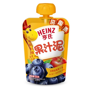 Сок-пюре Heinz яблоко-черника 120г/пакет