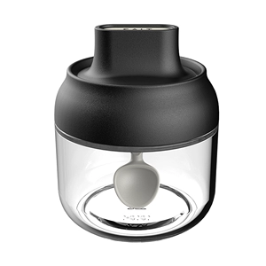 [ROBOROBO/乐博乐博 艾罗PLUS勺盖一体调料瓶 黑色 280ml]
