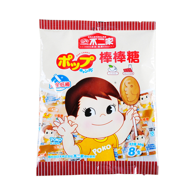 Молочные леденцы Fujiya (вкус чая с молоком + вкус молочного шоколада) 8 палочек по 46г/пакет