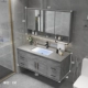 Tủ Phòng Tắm Kết Hợp 2022 Mới Gốm Phòng Tắm Rửa Tủ Đá Tấm Rửa Bể Gương Tủ Lưu Vực tủ gương trong phòng tắm tu guong lavabo