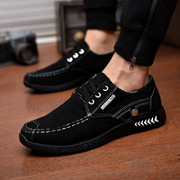 Giày nam xuân hè 2018 giản dị Giày denim giày thủy triều xu hướng thời trang giày vải Phiên bản Hàn Quốc của giày nam thoáng khí giày thể thao nam sneaker