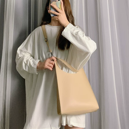 Сумка через плечо, портативная вместительная и большая сумка подмышку, барсетка, сумка на одно плечо, 2020, в корейском стиле