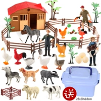 Детская модель животного, ферма, домик, украшение, лампа для растений