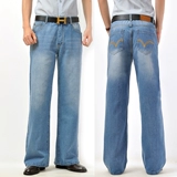 Штаны-клёш, мегафон, джинсы, мужские штаны, новая коллекция, оверсайз, свободный крой