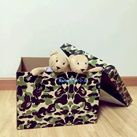 Бесплатная доставка японская бренда прилив Bape A Baathing Ape Green Magnar Tale Baby Milo Box
