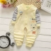 [2 miếng 30 nhân dân tệ] cotton béiesies cotton quần áo cotton romper tay dài mùa xuân và mùa thu cotton bé - Áo liền quần bộ body bé gái đáng yêu Áo liền quần