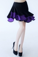Черная сиреневая юбка