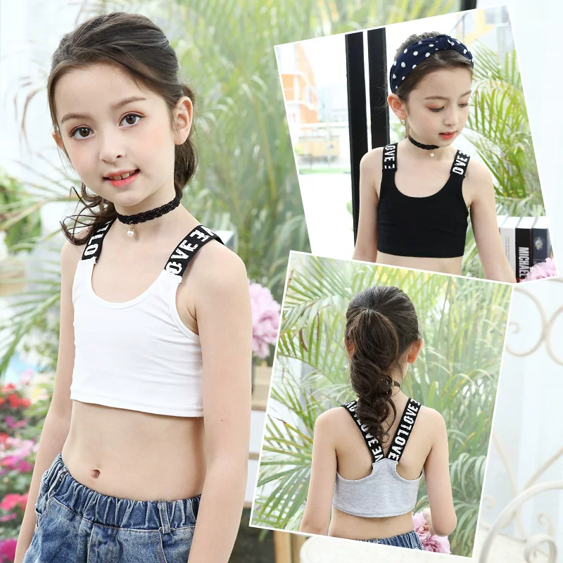Children's yoga clothing, sports elastic vest, tube top, for teenagers, lifting effect, for running