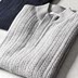 Mùa đông Ý quý ông xoắn hoa dày tinh khiết cashmere nam mỏng nửa cổ áo len tinh khiết cashmere áo len DAZ420 Áo len Cashmere