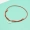 Vòng tròn đơn giản hình học đơn giản khép kín S925 sterling bạc vòng chân nữ đỏ dây đeo vòng tay sinh viên dễ thương khí chất xu hướng cửa hàng phụ kiện