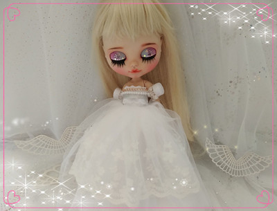 taobao agent Moon Princess Wedding Skirt Barbie BLYTHE 8 -point Monster Gaosa Clothes 6 points 4 points BJD material bag