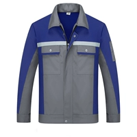 Серый королевский синий топ