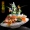 Khách sạn ẩm thực Nhật Bản sashimi platter sáng tạo hoa tâm trạng món ăn trang trí hòn non bộ đồ trang trí nhỏ đu quay trang trí hoa - Trang trí nội thất