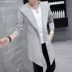 Của nam giới Hàn Quốc phiên bản của da áo gió nam áo khoác siêu mỏng sinh viên mùa hè áo khoác quần áo mùa hè kem chống nắng phần dài áo gió 1 lớp cho nam Áo gió