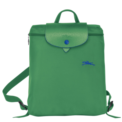 Embroidery Emerald Green (No. P25)France new pattern long1699champ Backpack 70th anniversary Commemorative payment knapsack Longchamp  Embroidery fold a bag