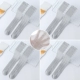 [4 двойные глаза] 4 пары серого [D Long Tube