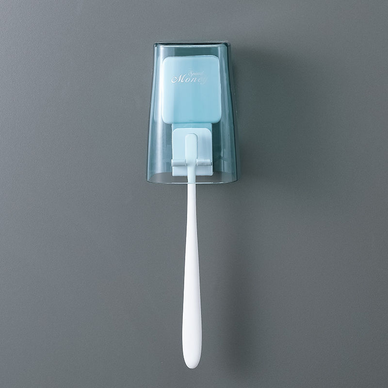 新款2/3/4口 吸壁式牙刷架洗漱套装壁挂杯架漱口杯刷牙杯浴室套装