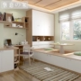Tatami giường xuống tổng thể căn hộ tùy chỉnh nhỏ hiện đại nhỏ gọn bảng kết hợp Giường lưu trữ tủ quần áo tủ sách một giường - Giường mẫu giường hộp