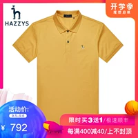 Áo phông nam Hazzys Hajis 2019 mới dành cho nam thời trang áo thun ngắn tay màu trơn Áo sơ mi POLO thủy triều Anh - Polo t shirt golf
