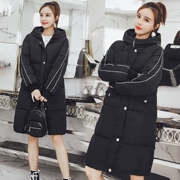 Mùa đông bông phụ nữ 2018 Hàn Quốc phiên bản của phần dài xuống bông độn bông ấm áo khoác kích thước lớn loose bánh mì quần áo triều