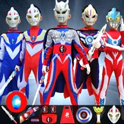 Halloween Trẻ Em Trang Phục Bé Trai Siêu Anh Hùng Trình Diễn Quần Áo Ultraman Jumpsuit Bộ Đồ Bé Trai