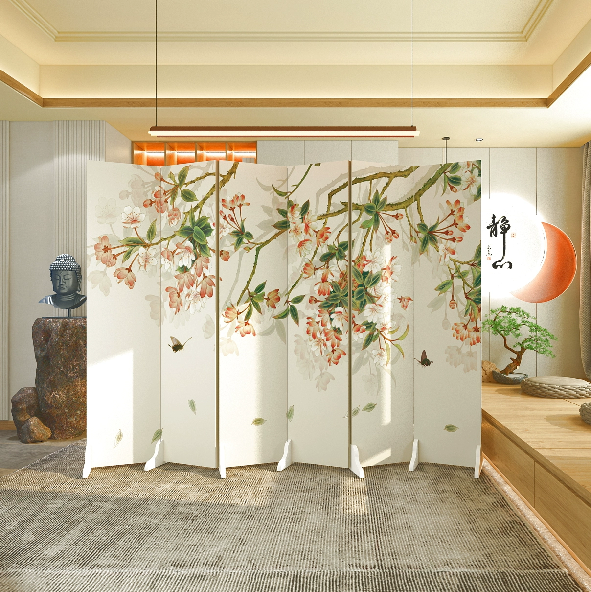 vách ngăn composite Tùy chỉnh 
            Trung Quốc màn hình vách ngăn phòng khách gấp di động đơn giản phòng ngủ văn phòng hiện đại che chắn ánh sáng nhà sang trọng đơn giản vách ngăn vệ sinh vách ngăn phòng ngủ bằng gỗ 