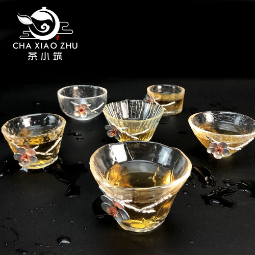 Японская стиль 茗 日 锤 锤 锤 日 日 日 日 Master Cup Crystal Прозрачная чашка недавняя чашка кунг -фу чай