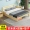 Giường gỗ nguyên khối 1,5m phòng ngủ chính giường đôi 1,8m cho thuê phòng 1,2m kinh tế đơn khung giường đơn giản và hiện đại - Giường
