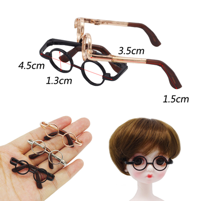 taobao agent Doll, cute glasses, small metal toy, 4.5cm