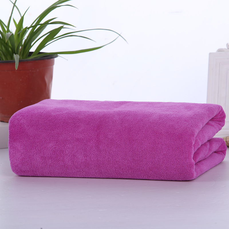 Medium VioletBeauty Salon enlarge Bath towel Foot therapy shop hotel Bed towel special-purpose Sofa towel than pure cotton water uptake Quick drying No hair loss