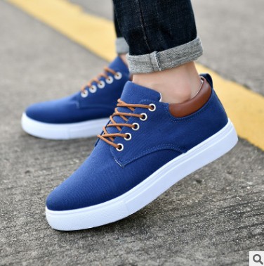 Bluekorean Breathable men " s casual canvas sport shoes sneakers