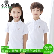 18 golf trang phục trẻ em ngắn tay T-Shirt trai mùa hè quần áo thanh niên thể thao bóng phù hợp với cô gái tops