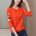 Áo len nữ xuân hè 2019 nữ mới phiên bản Hàn Quốc cổ tròn cổ áo len dài tay áo len nữ thêu - Đan Cardigan ao khoac len Đan Cardigan