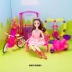 Hey Barbie bản thân mình phòng khách đồ chơi nhà gói bộ sofa phòng ngủ mô phỏng cô gái vườn ngoài trời chơi cho trẻ em Đồ chơi búp bê
