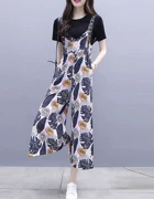 Trang phục Yuy Juyuan Yi Môi nữ chạng vạng 2019 Mới dành cho nữ mùa hè Quần hai dây ngắn tay áo thun voan rộng - Quần áo ngoài trời