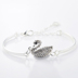 Tươi màu đen và trắng thiên nga vòng đeo tay nữ tính cách đơn giản tính khí Nhật Bản và Hàn Quốc thời trang bracelet trang sức sinh viên bạn gái quà tặng Vòng đeo tay Clasp