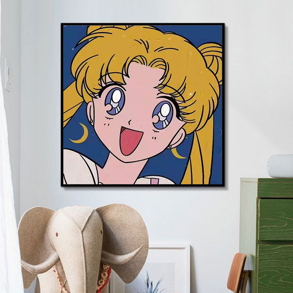 Красивая девушка солдат цифровой живопись diy ручной работы наполнять цвет масла цвет Рисовать водяную ледяную луну ручная роспись граффити комната с несколькими кроватями декоративный рисование