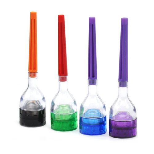 Бесплатная доставка ручной ручной динамик рот рот сигаретный полюс полюс пластиковой шлифование дыма из шлифования тит