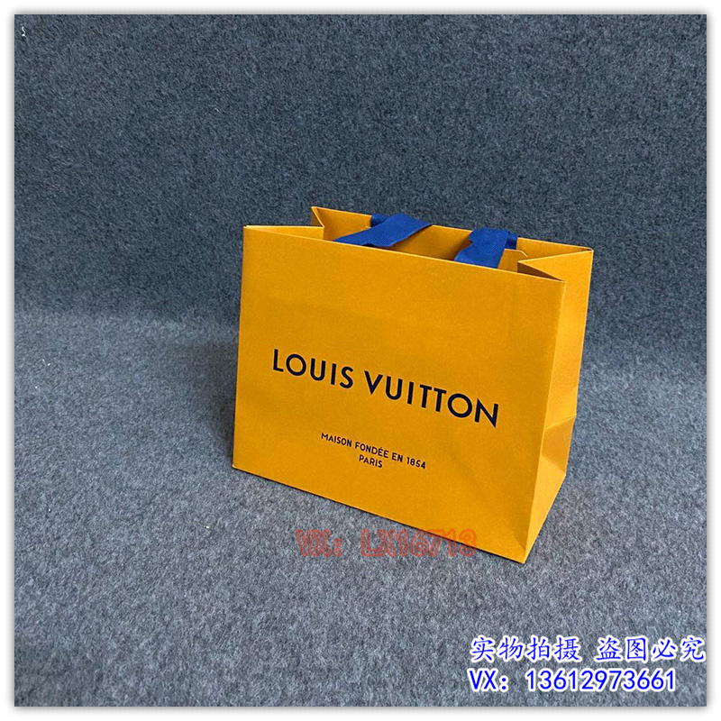 Original Small Horizontal Bagspecial counter original edition LV high-grade paper bag packing Bag belt clothes scarf wallet Dustproof bag Gift bag Gift box