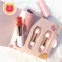 Cô gái Tim Stars Lipstick Đặt Giữ Ẩm Cắn Lip Trang Điểm Jelly Sandwich Đôi Môi Mèo Vàng Lá Son Môi bảng màu son merzy vỏ tím