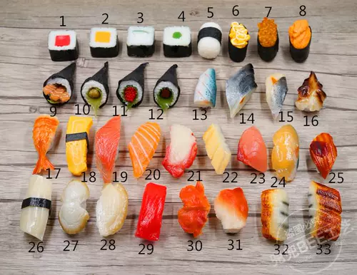 Симуляция суши модель модели поддельные блюда для суши моделирование лосося таблетки блюда для посуды магазин магазин