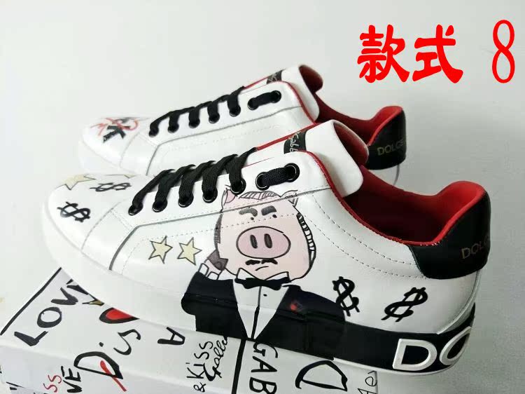 Style (8)European station 2020 new pattern cowhide Round head Frenulum letter leisure time fashion Little white shoes Low Gang men and women shoes Couple shoes