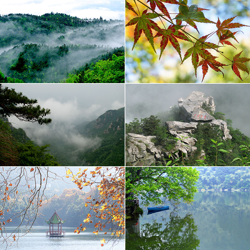 江西庐山风光图片瀑布如琴湖西海雾凇中国名胜摄影高清照片图片素材