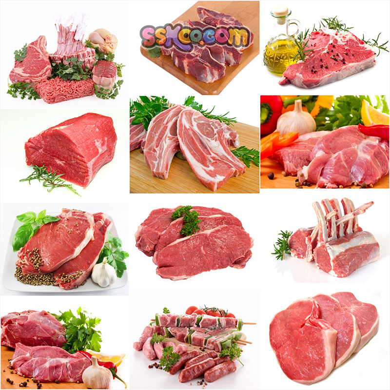 猪肉蔬菜食品肉类高清JPG摄影照片4K壁纸背景图片插图设计素材